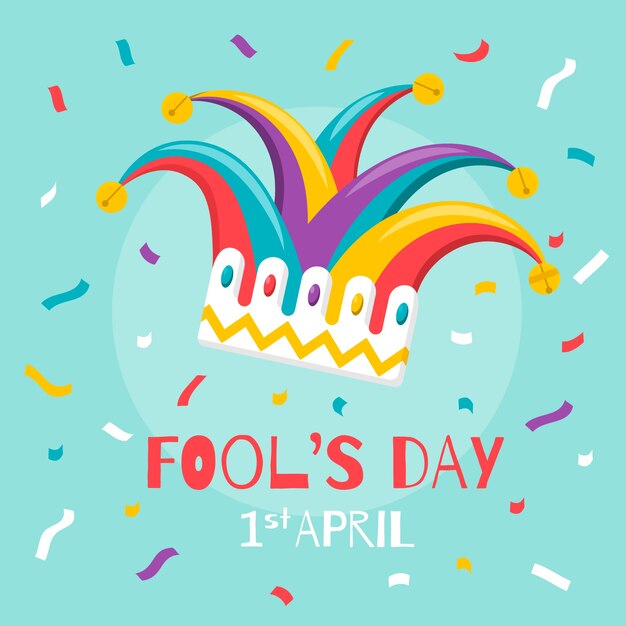 Free vector flat april fools day concept