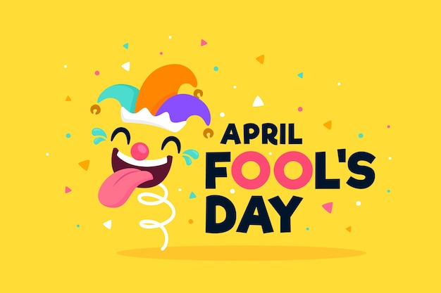 Free vector flat april fools day