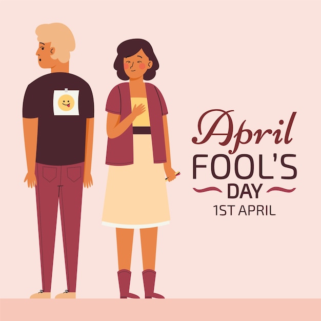 Flat april fools day