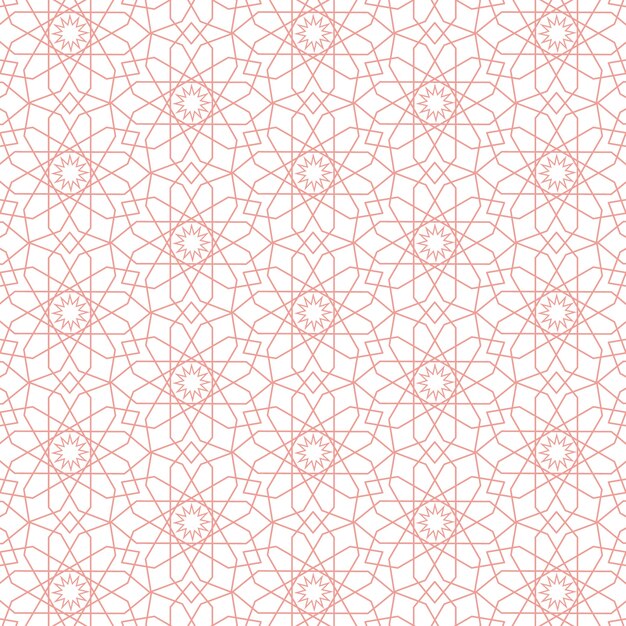 Flat arabesque pattern design