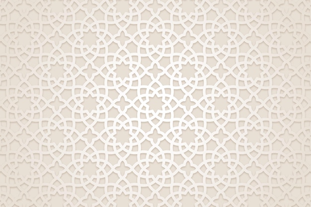 Flat arabic pattern background
