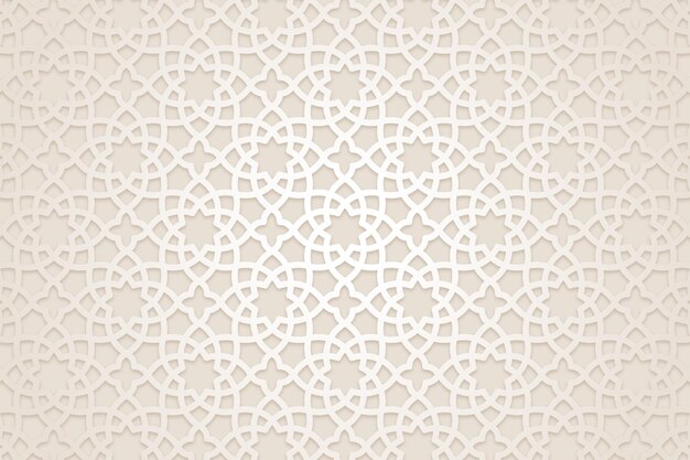 Flat arabic pattern background