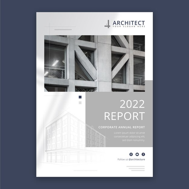 flat architect service annual report template