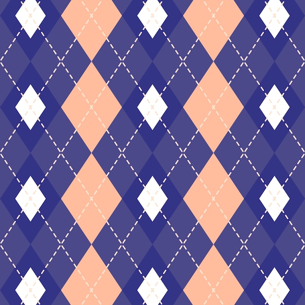 Free vector flat argyle pattern design