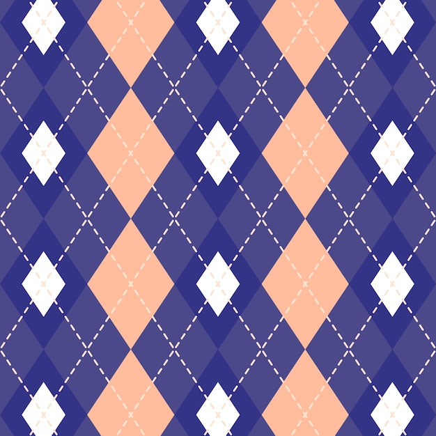 Free vector flat argyle pattern design