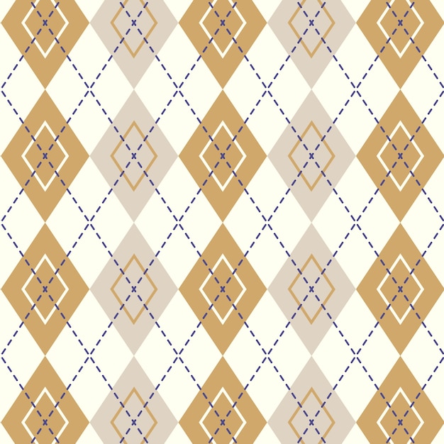 Flat argyle pattern design