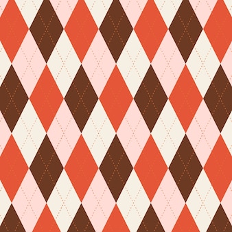 Flat argyle pattern