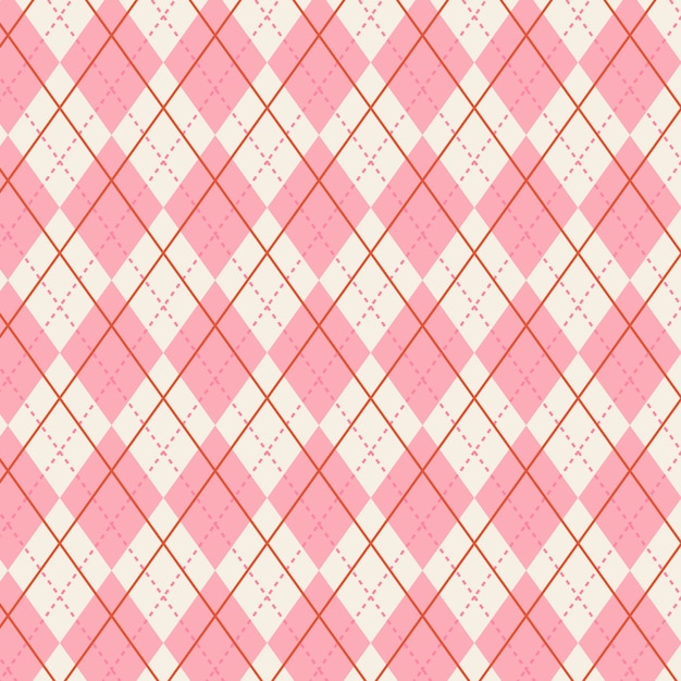 Free vector flat argyle pattern