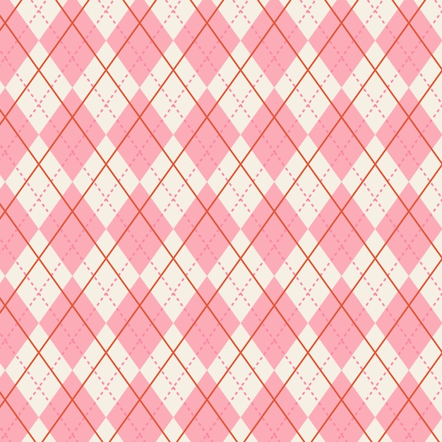 Flat argyle pattern