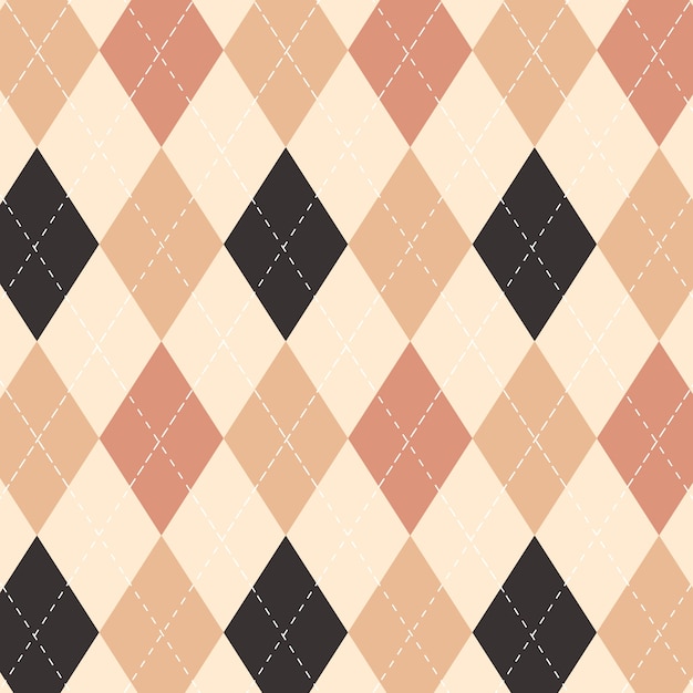 Flat argyle pattern