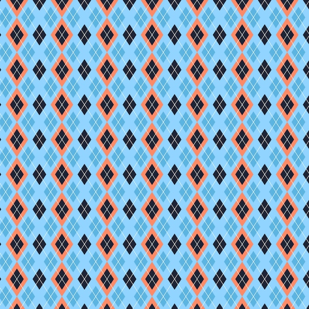 Flat argyle pattern