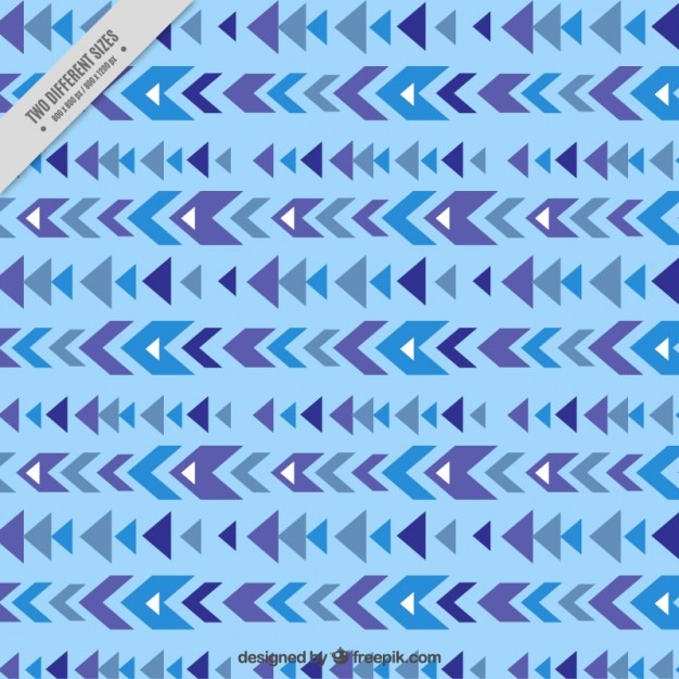 Бесплатное векторное изображение Плоские стрелки синий фон