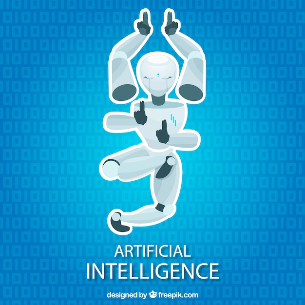 Free vector flat artificial intelligence background