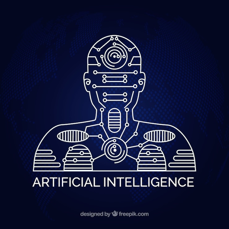 Free Vector flat artificial intelligence background
