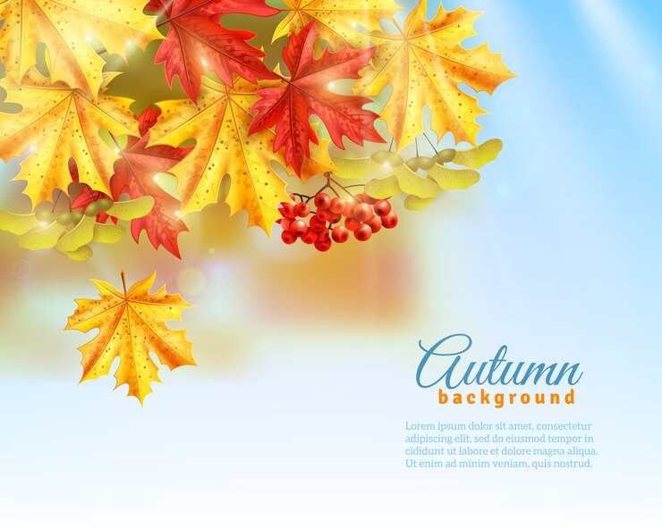 Free Vector flat autumn background