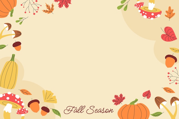 Free vector flat autumn celebration background