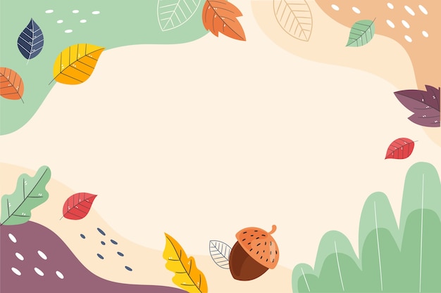 Flat autumn celebration background