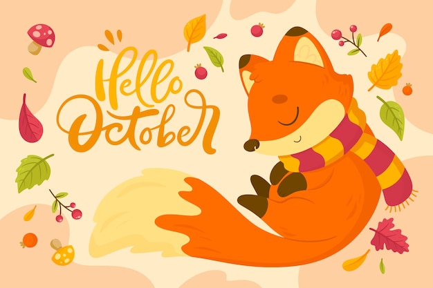 Free vector flat autumn celebration background