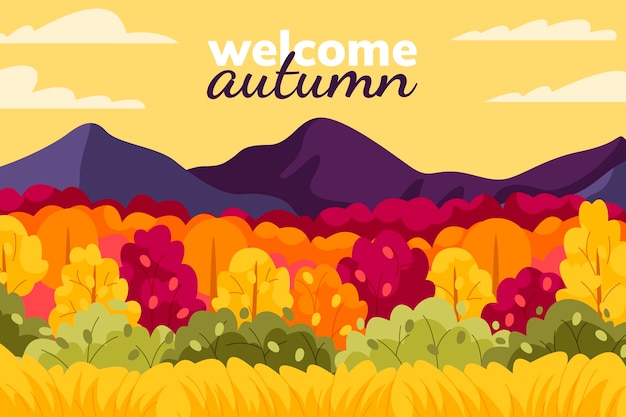 Free vector flat autumn celebration background