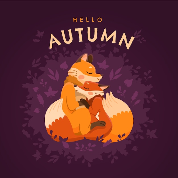 Free vector flat autumn celebration illustration