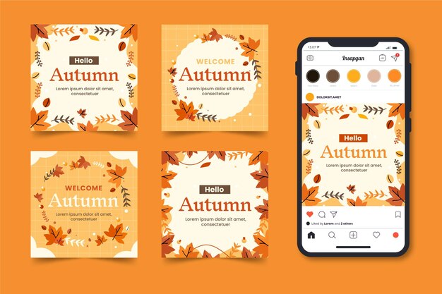 フラット秋のInstagramの投稿コレクション
