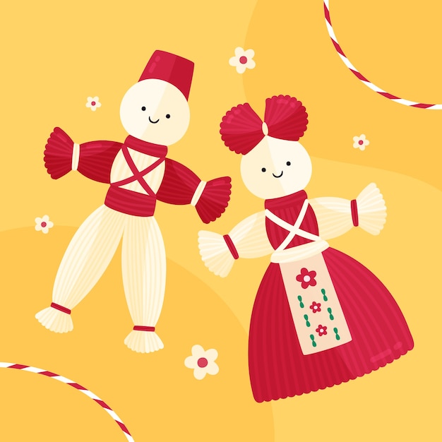 flat baba marta illustration