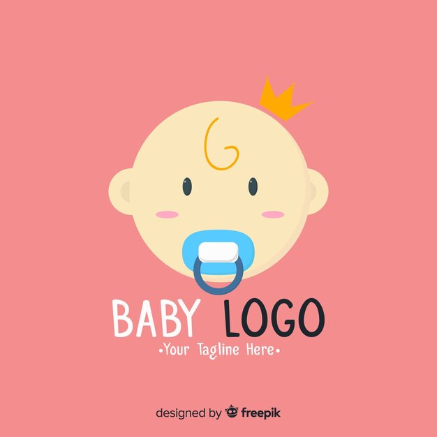 Flat baby logo 