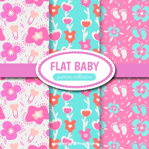 Flat baby pattern collection