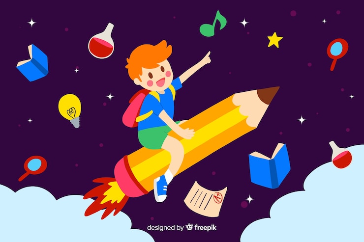 Free Vector flat back to school background
