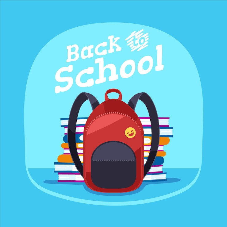 Free Vector flat back to school background