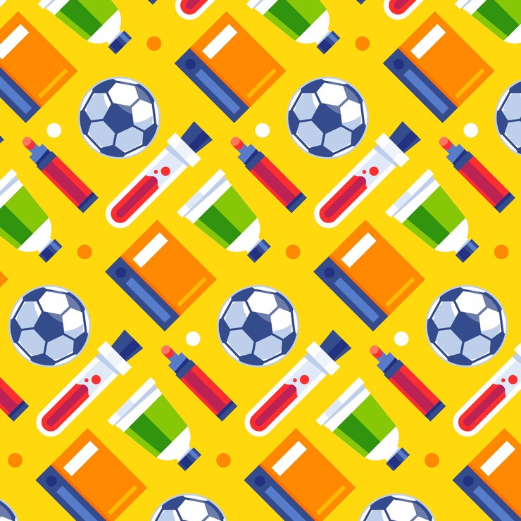 Free Vector flat back to school pattern design