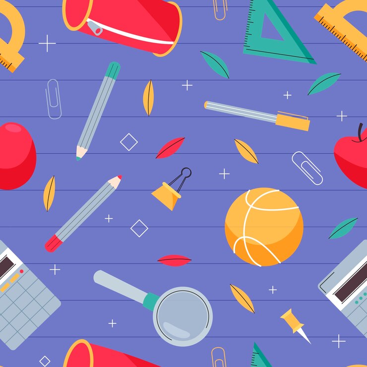 Free Vector flat back to school pattern design