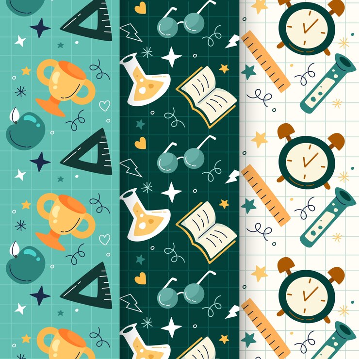 Free Vector flat back to school pattern design
