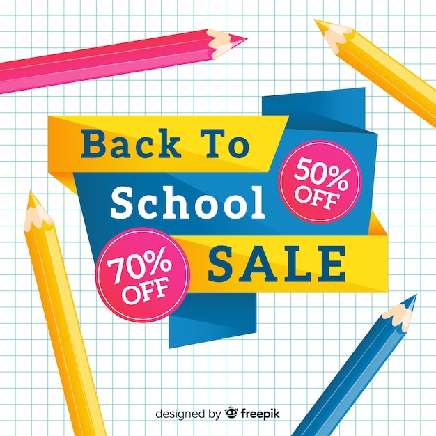 Flat back to school sales