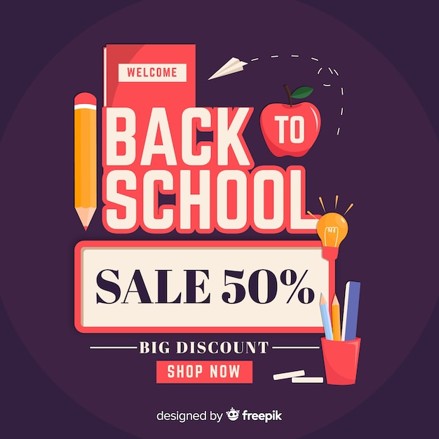 Flat back to school sales