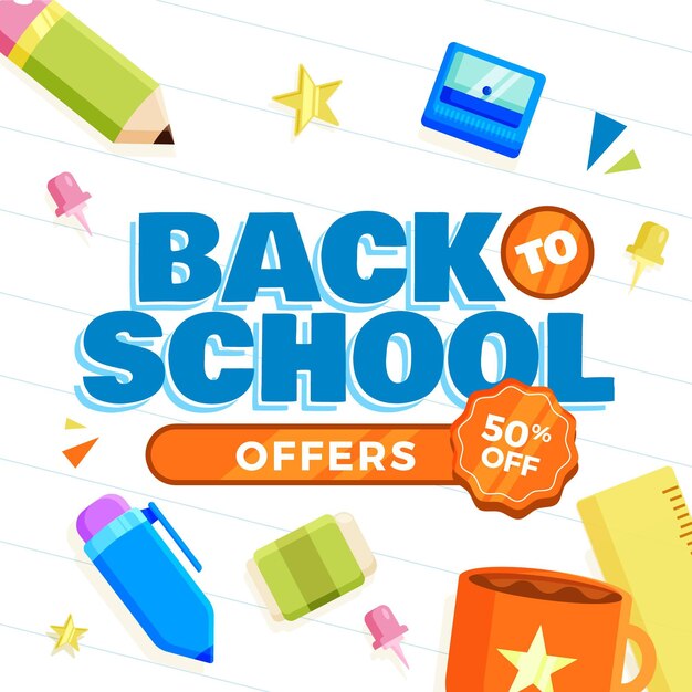 Flat back to school sales