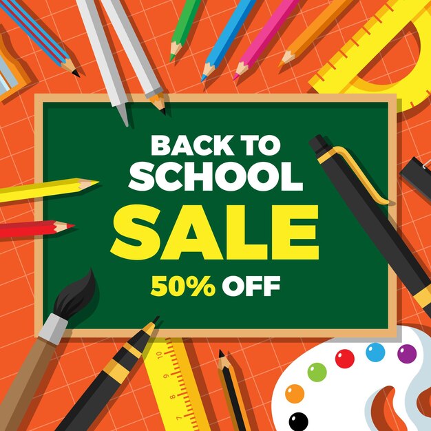 Flat back to school sales