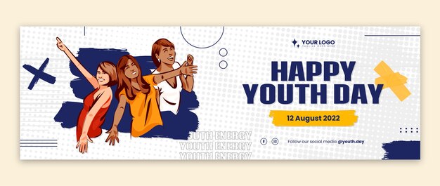 Flat back to school twitter header