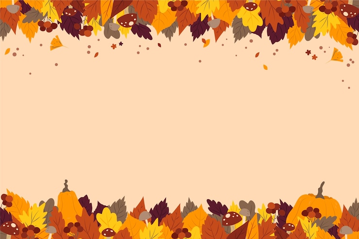 Free Vector flat background for autumn celebration
