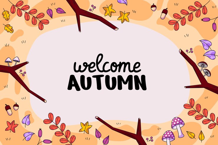 Free Vector flat background for autumn celebration