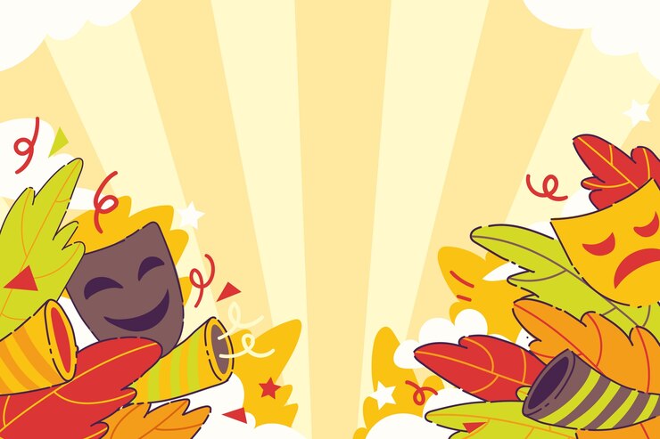 Free Vector flat background for carnival celebration