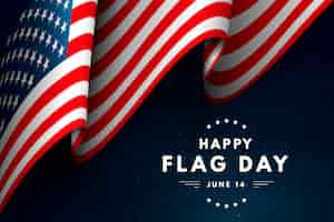 무료 벡터 미국 국기의 날 축하를 위한 평평한 배경