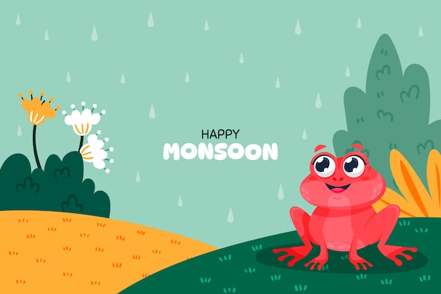 Flat background for monsoon season sale