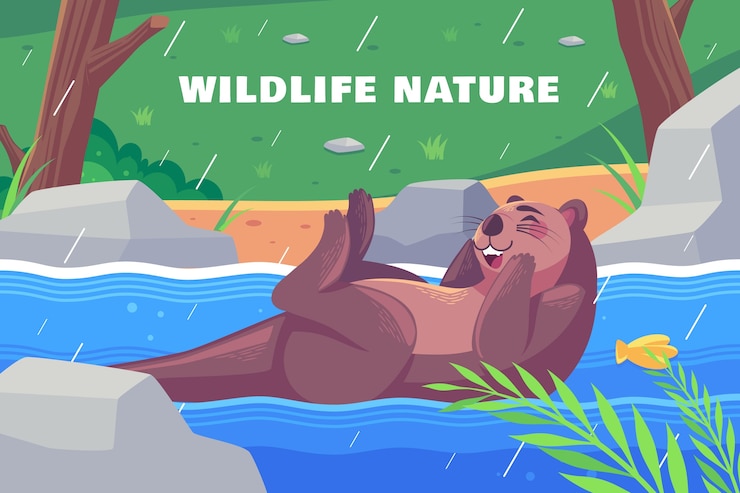 Free Vector flat background for world wildlife day