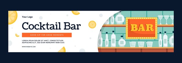 Flat barman twitch banner