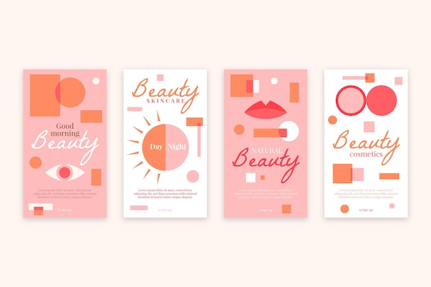 flat beauty instagram story collection