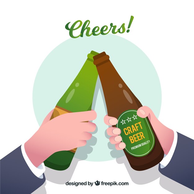 Flat beer background