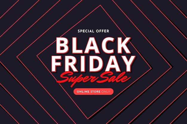 Flat black friday background Free Vector