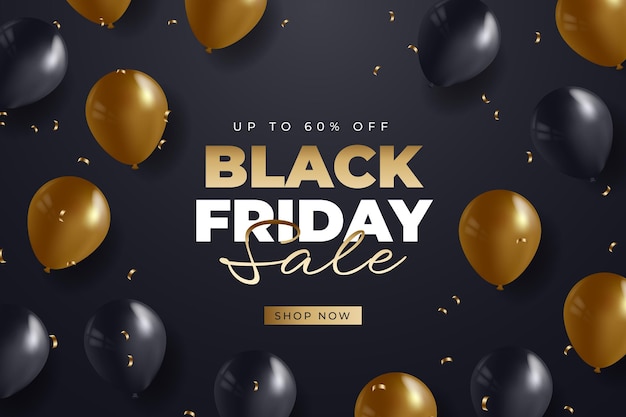 Free vector flat black friday sale background