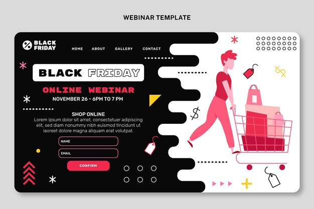 フラットブラックフライデーウェビナーテンプレート